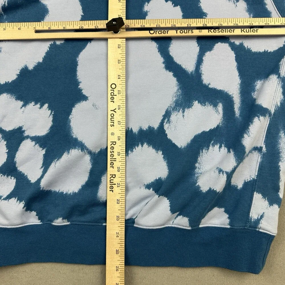 Nike Sweatshirt Men Extra Large Blue Abstract Cloud Crewneck Pullover Swoosh XL